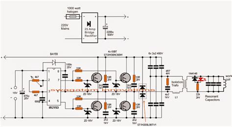 Induction Heater Control Circuit Diagram