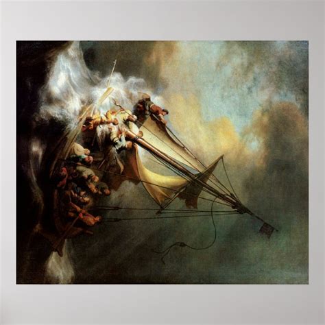 Rembrandt Art Painting Christ in the Storm Poster | Zazzle.com