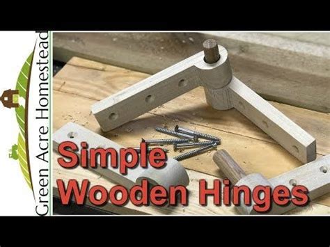 How To Make Some Simple Wooden Hinges Diy Youtube Wooden