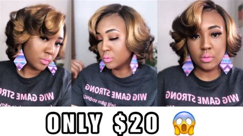 20 Dollar Wig Hitting All The Angles How To Style Cheap Synthetic Wigs Janet Collection Janel