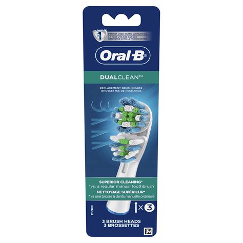 Oral B Dual Clean Replacement Electric Toothbrush Head Ct Walmart