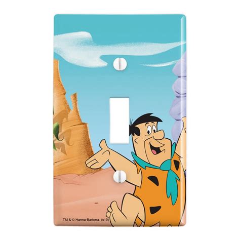 The Flintstones Fred Character Plastic Wall Decor Toggle Light Switch