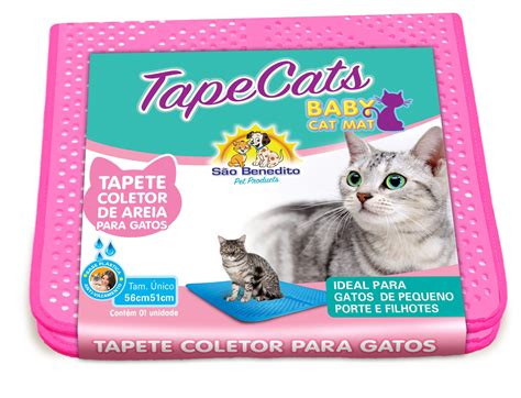 Tapete Coletor De Areia Para Gatos Mini Cmx Cm Rosa S O Benedito