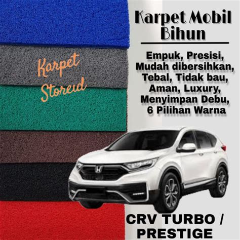 Jual KARPET MOBIL HONDA CRV TURBO PRESTIGE MIE BIHUN PREMIUM POLOS