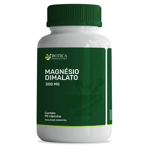 Magnésio Dimalato 300mg 90 cápsulas Botica Pharmacêutica