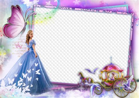 Photo Frame Template For Baby Girl Cinderella Free Frame Psd Free 3