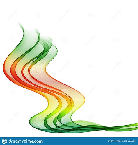 Abstract Colorful Rainbow Wave Background Vector Illustration Stock