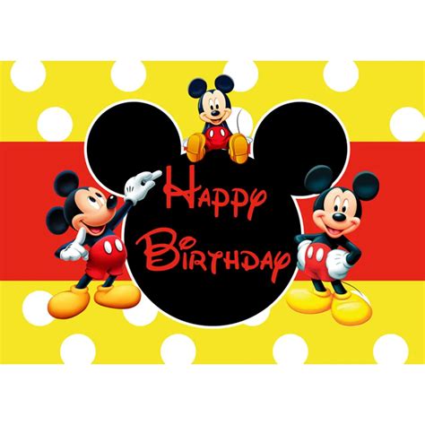 Mickey And Minnie Mouse Happy Birthday