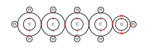 The Molecular Structure Of Butanol And Formula Structure