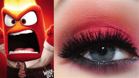 Pixar S Inside Out Anger Inspired Makeup Xsparkage Disney Eye