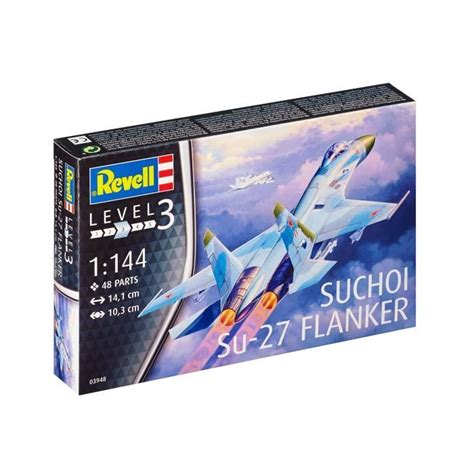 Revell 03948 Maquette Avion De Chasse Su 27 Flanker Échelle 1 144