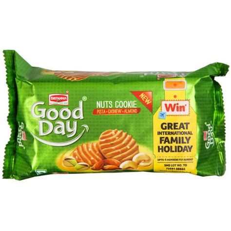 Buy Britannia Good Day Nuts Cookie Biscuits 200 G Online At Best Price