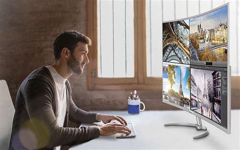 Philips Brilliance Bdm Uw K Ultra Hd Curved Monitor Mit Zoll