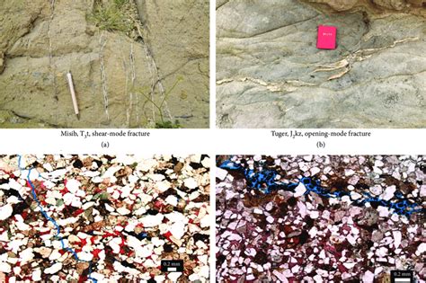 Different Types Of Fractures Observed In Studied Folds Shear Mode