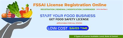 Fssai Food License Registraion India Online Registration Form