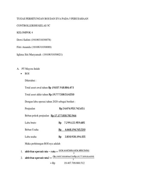 Kelompok 4 Controllership Eva And Roi Pdf