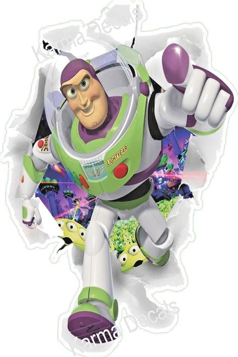 Toy Story Buzz Lightyear Decal Sticker Vinyl Decor Car Door Window