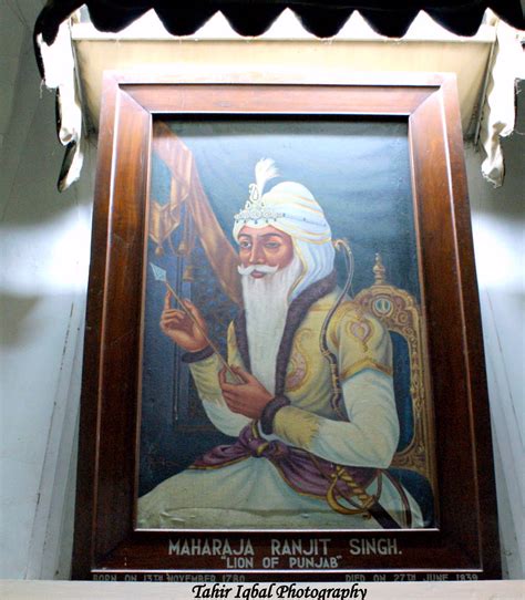 Portrait Of Maharaja Ranjit Singh At Lahore Fort Portrait Flickr