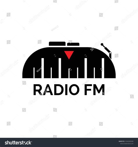 radio broadcast logo icon vector illustration stock vector royalty