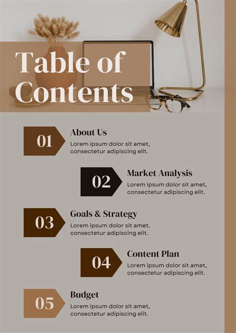 Free And Customizable Table Of Contents Templates Canva