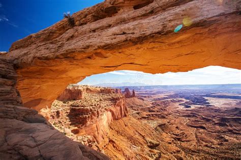 Viwe Espectacular Al Arco Del Mesa En El Parque Nacional De Canyonlands