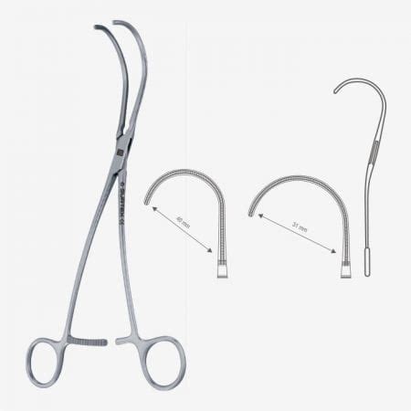 Debakey Atraumatic Multipurpose Vascular Clamps Streamlined