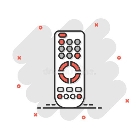 Remote Control Icon In Comic Style Infrared Controller Vector Cartoon