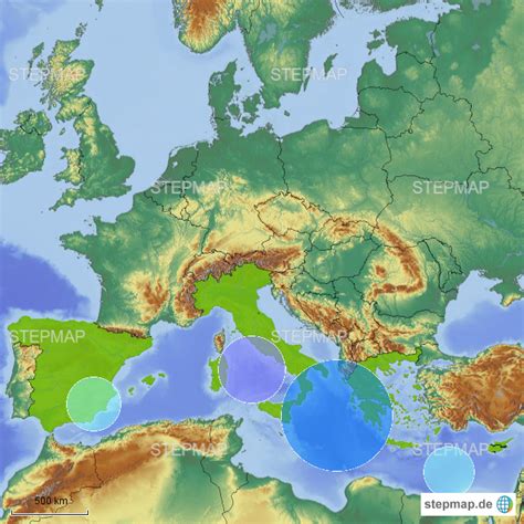 Stepmap Karte Mittelmeer Landkarte F R Deutschland