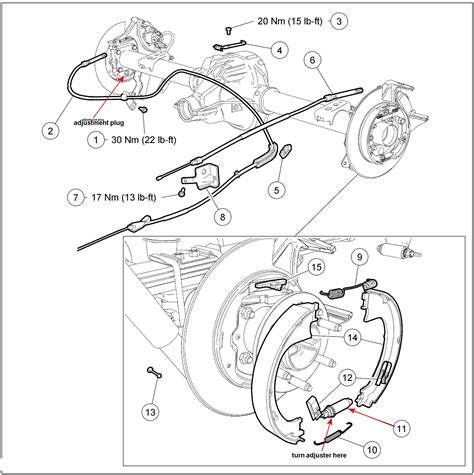 1997 Ford F150 4x4 Parking Brake Assembly Diagram