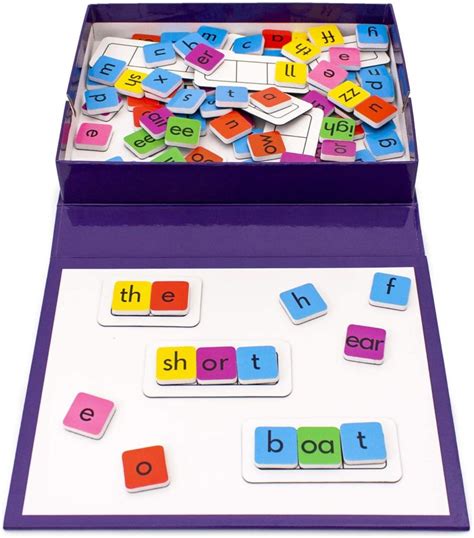 Rainbow Phonics Tiles ABC School Supplies