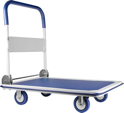 Upgraded Lifetime Home Extra Large Foldable Push Cart Dolly Lbs