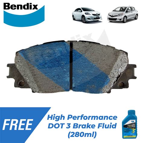 Bendix Brake Pads Gct Db Front Set For Toyota Vios J Vios E