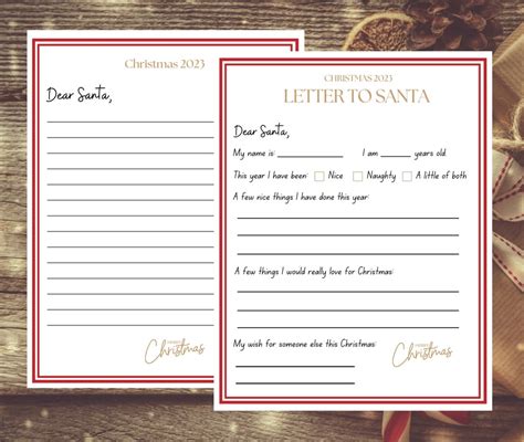 Official Letter to Santa Christmas 2023, Santa Letter, Kids Letter to ...