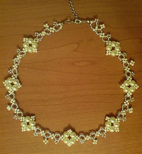 Free Pattern For Pretty Beaded Necklace Ivona Beads Magic