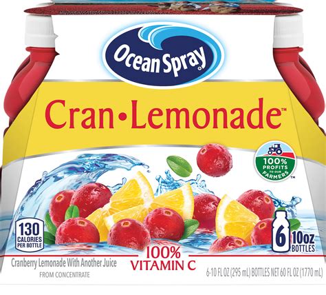 Ocean Spray Cran Lemonade Juice Fl Oz Count Walmart