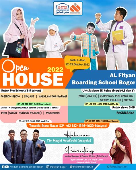 Open House 2022 Alfityan Boarding School Bogor Al Fityan Boarding