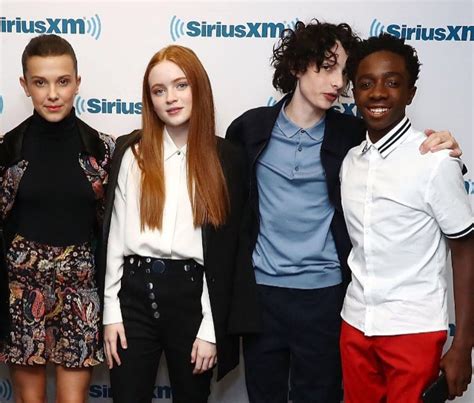 Millie Bobby Brown Sadie Sink Finn Wolfhard And Caleb Mclaughlin