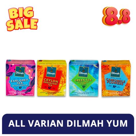 Jual Dilmah Yum All Varian Teh Celup Shopee Indonesia