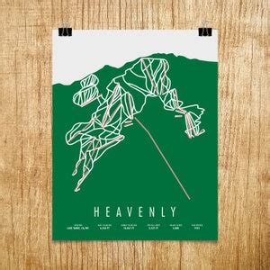 Heavenly Ski Trail Map, Heavenly Tahoe, Heavenly Gift, Heavenly Ski Resort, Heavenly Trail Map ...