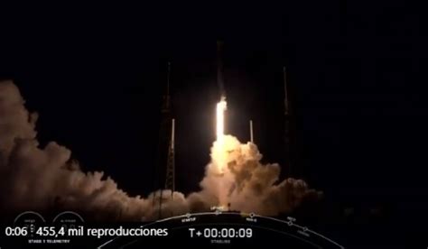 SpaceX lanza un cohete Falcon 9 con 60 nuevos satélites Starlink