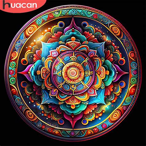 HUACAN Mandala Pintura Diamante Kit Completo 5D DIY Mosaico Completo