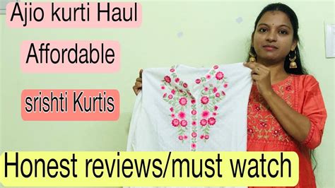 Ajio Srishti Kurtis Genuine Review Quality Must Trybelow