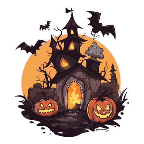 Dia Das Bruxas Clipart Design De Halloween Vetor PNG Casa Dos