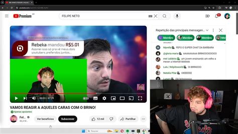 AO VIVO BRINO EM LIVE FELIPE NETO COMPLETA FELIPE NETO E BRINO EM