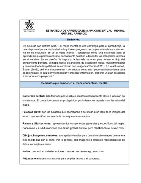 Guia Para Hacer Mapa Coceptual Estrategia De Aprendizaje Mapa