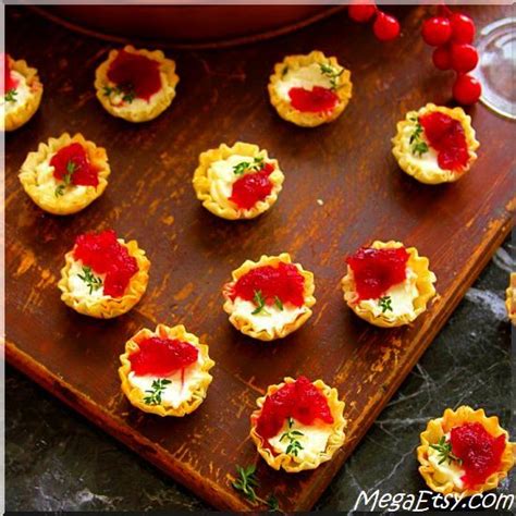 These Cute Mini Phyllo Tarts Filled With Cream Cheese And Homemade