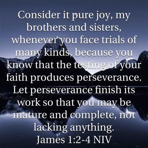 James 12 4 Consider It Pure Joy My Brothers And Sisters Whenever You