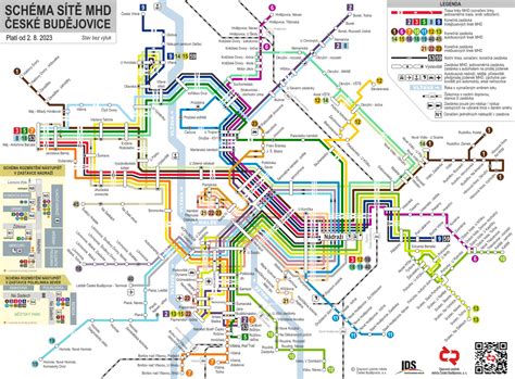 MHD České Budějovice DPMCB Mapa cena jízdenek a jízdní řády