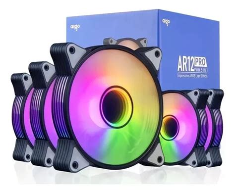 Kit Cooler Gabinete Mm Fans Aigo Ar Pro Argb Cfm Frete Gr Tis