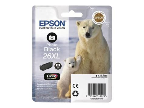 Epson Singlepack Photo Black Xl Claria Premium Ink C T